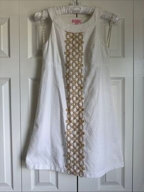 Lilly Pulitzer Jacqueline Shift Dress in Resort White. NWOT.